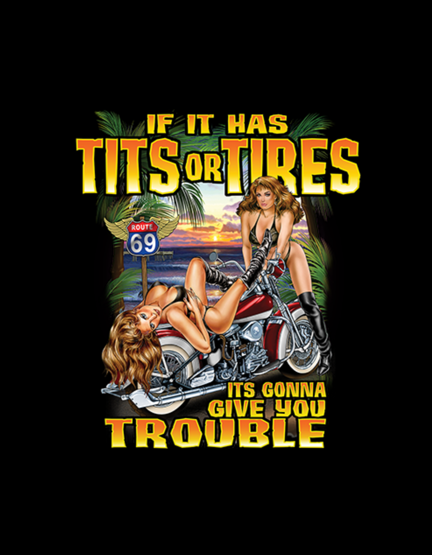 If it Has Tits or Tires It's Gonna Give You Trouble T-shirt